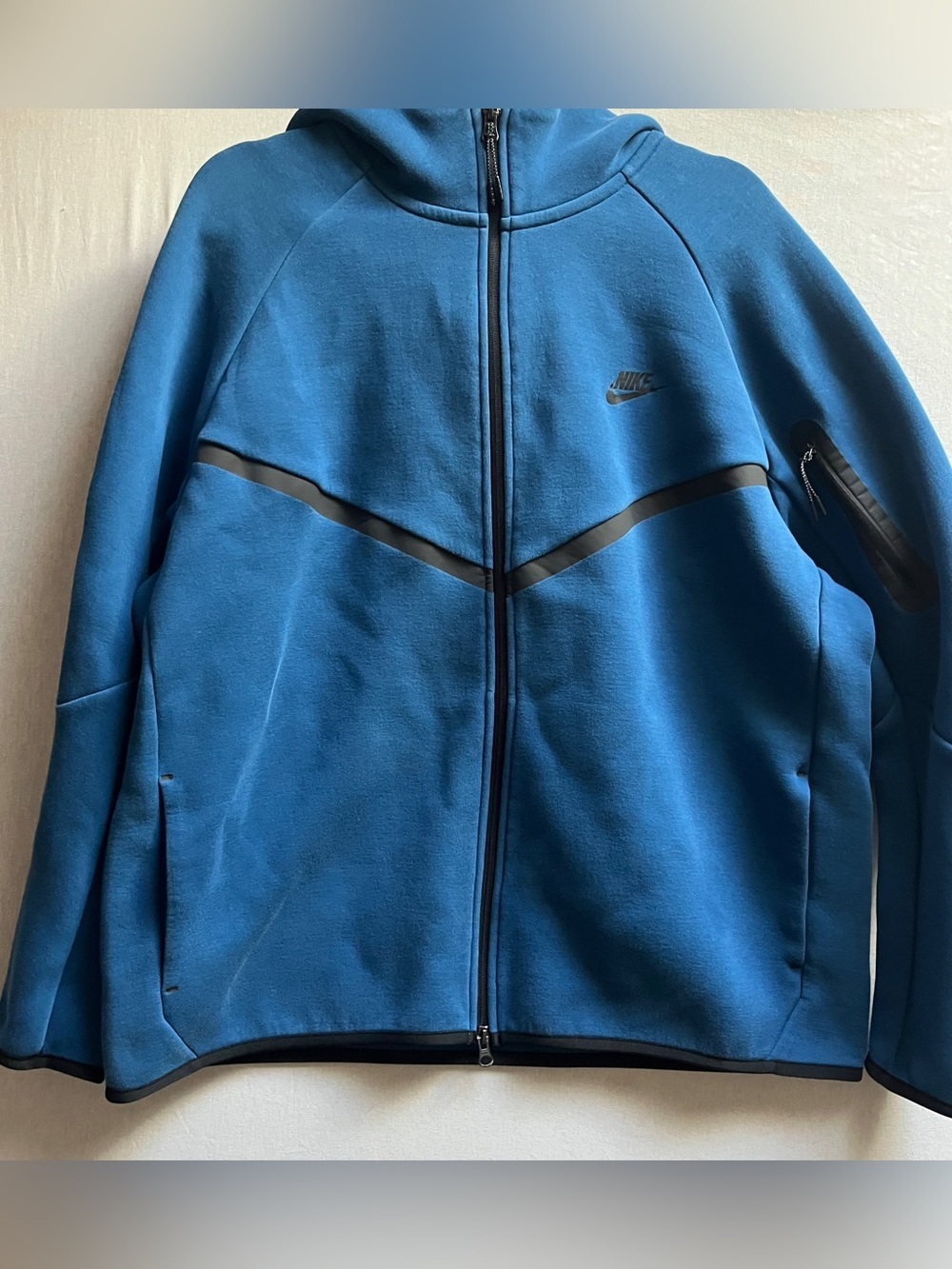 Nike Sportswear Windrunner Hooded Windbreaker Jacket Blue Black - XXL